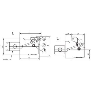 Tête à aléser à cartouche de finition